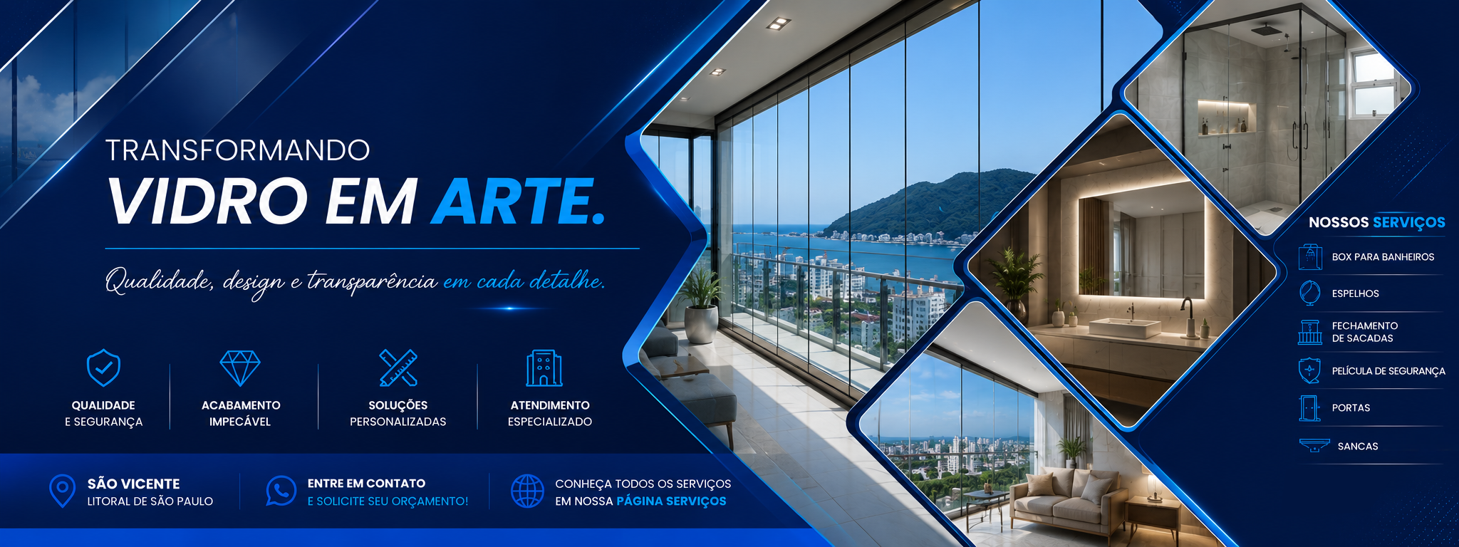 Maggio Arte Vidraçaria - Transformando Vidro em Arte em São Vicente